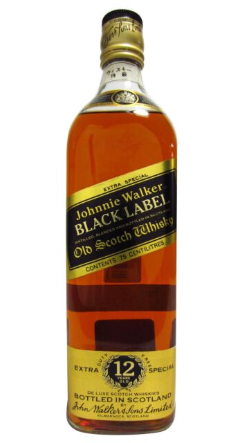 Johnnie Walker - Black Label Blended Scotch Whisky (1980's Bottling) (75cl) (Unboxed)