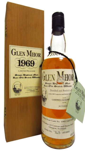 Glen Mhor (silent) - Single Highland Malt 1969 25 year old Whisky