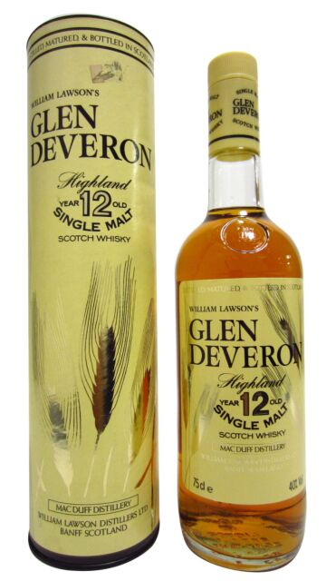 Glen Deveron - Highland Single Malt 12 year old Whisky (1980's Bottling) (75cl)
