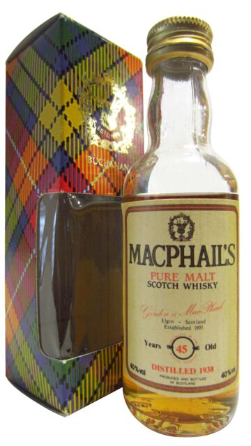 Macphail's - Pure Malt Scotch 1938 45 year old Whisky Miniature