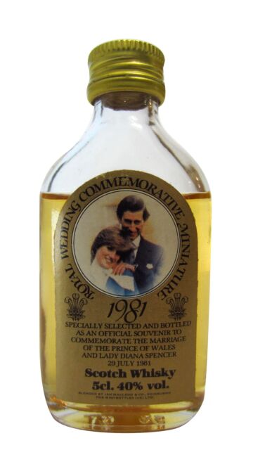 Mini Bottles - Royal Wedding Commemorative 1981 Blended Scotch Whisky Miniature