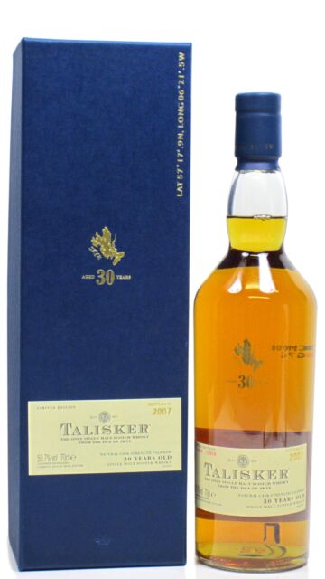 Talisker - Natural Cask Strength Single Malt Scotch 1977 30 year old Whisky