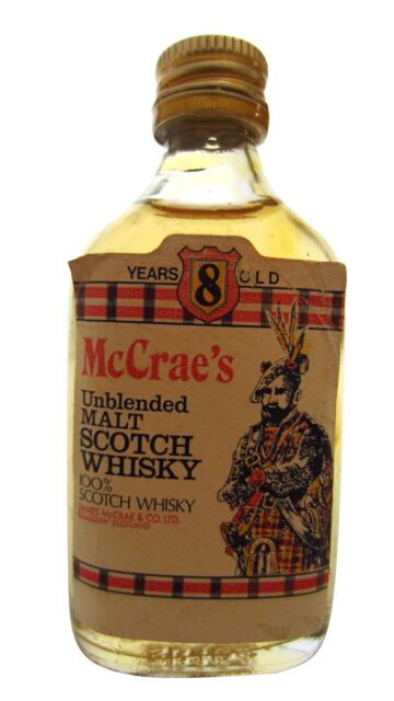 McCrae's - Unblended Scotch 8 year old Whisky Miniature