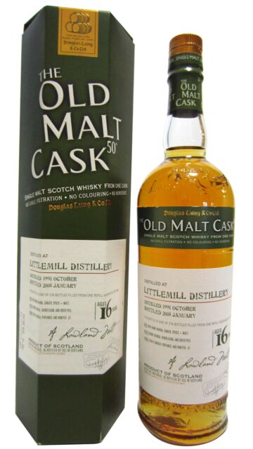 Littlemill (silent) - Old Malt Cask Single Malt Scotch 1991 16 year old Whisky