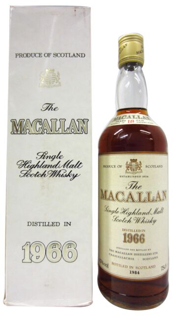 The Macallan - 1984 Release Sherry Oak Highland Single Malt Scotch 1966 18 year old Whisky