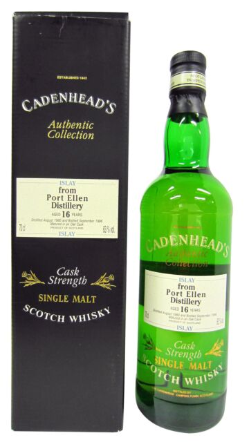 Port Ellen (silent) - Cadenhead's Authentic Collection Single Malt Scotch 1980 16 year old Whisky