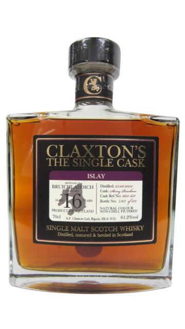 Bruichladdich - Claxton's Single Cask #1853-631 2002 16 year old Whisky