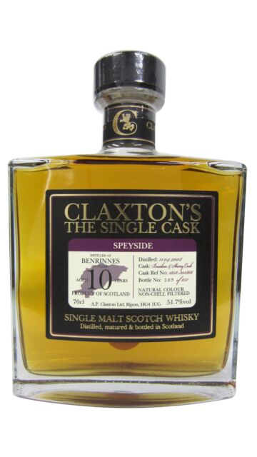 Benrinnes - Claxton's Single Cask 2008 10 year old Whisky