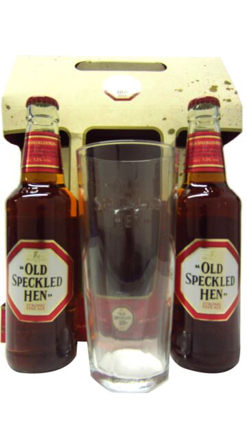 Old Speckled Hen - Strong Fine Ale Beer Pint Glass Gift Pack