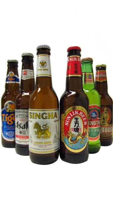 Asian Beers Selection - 6 x 330ml Beer