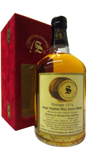 Mosstowie (Silent) - Signatory Vintage Single Malt Scotch 1976 21 year old Whisky