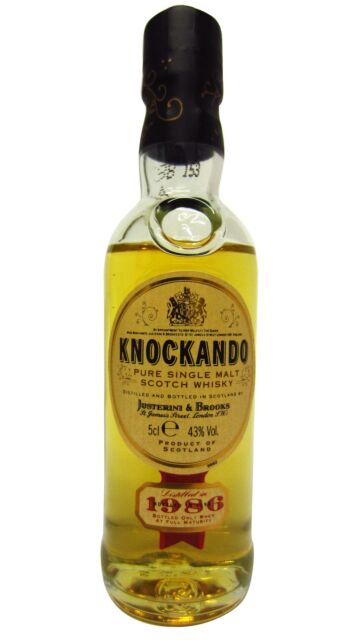 Knockando - Pure Single Malt 1986 12 year old Whisky Miniature