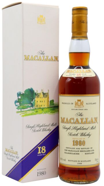 The Macallan - 1998 Release Sherry Oak Highland Single Malt Scotch 1980 18 year old Whisky
