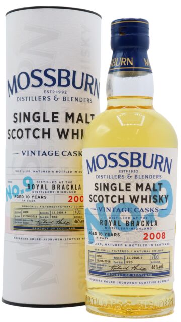Royal Brackla - Mossburn Vintage Cask Batch #9 2008 10 year old Whisky
