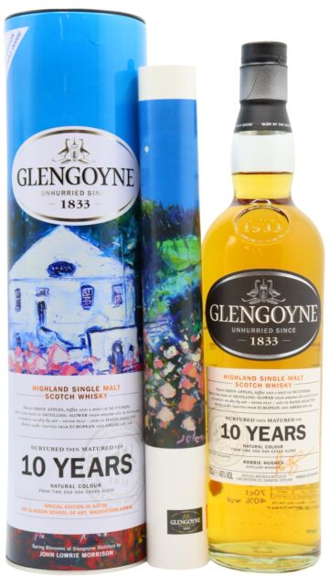 Glengoyne - "Spring Blossoms" JOLOMO Glasgow School Of Art Highland Single Malt Scotch 10 year old Whisky