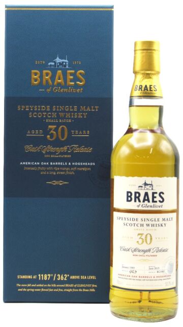 Braeval - Secret Speyside Braes Of Glenlivet Single Malt Scotch 1989 30 year old Whisky