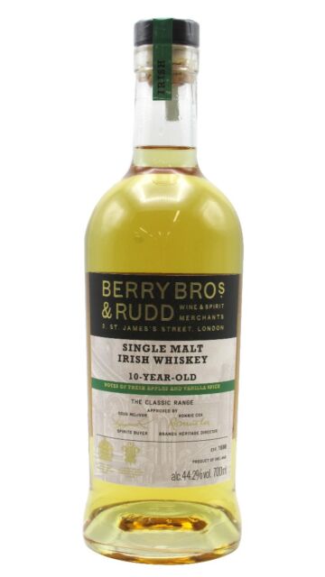 Berry Bros & Rudd - Classic Irish Single Malt 10 year old Whiskey