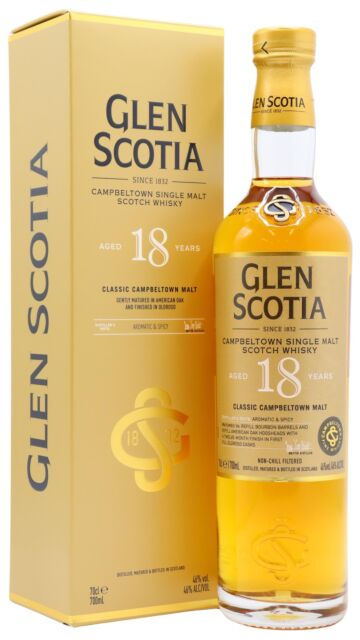 Glen Scotia - Campbeltown Single Malt Scotch 18 year old Whisky