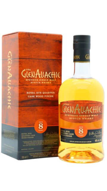 GlenAllachie - Koval Rye Quarter Cask Wood Finish Single Malt Scotch 8 year old Whisky