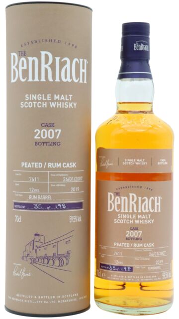 Benriach - Single Cask #7611 2007 12 year old Whisky