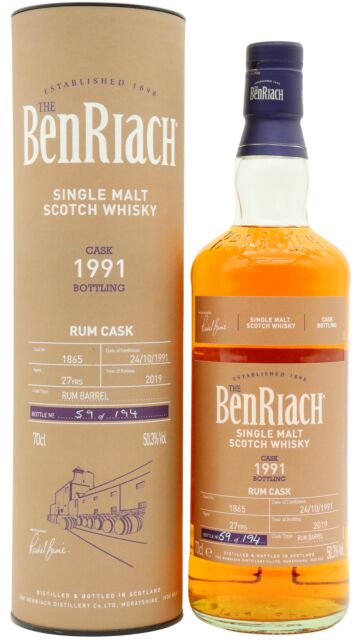Benriach - Single Cask #1865 1991 27 year old Whisky