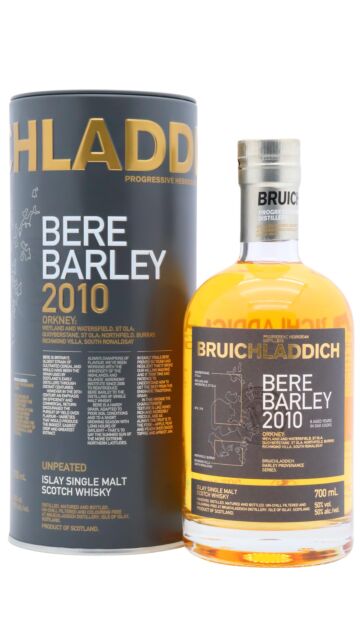 Bruichladdich - Bere Barley Islay Single Malt Scotch 2010 8 year old Whisky