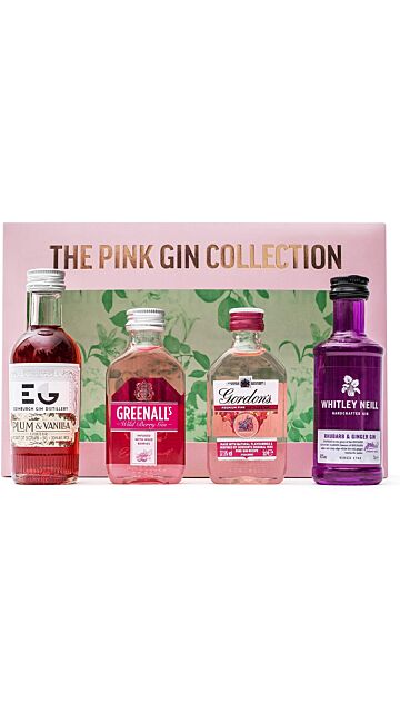 The Pink Gin Collection - Flavoured Gin Miniature Gift Pack