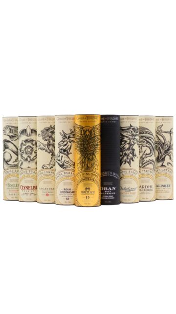 Game Of Thrones - Complete Collection Single Malt Scotch Whisky Bundle (9 x 70cl)