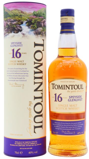 Tomintoul - Speyside Single Malt Scotch 16 year old Whisky