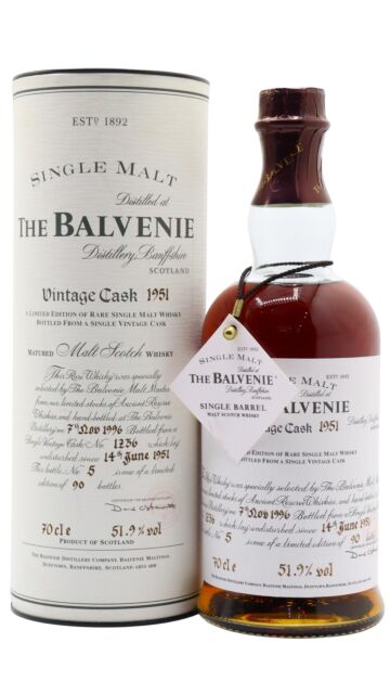 Balvenie - Vintage Cask #1236 Single Malt Scotch 1951 45 year old Whisky