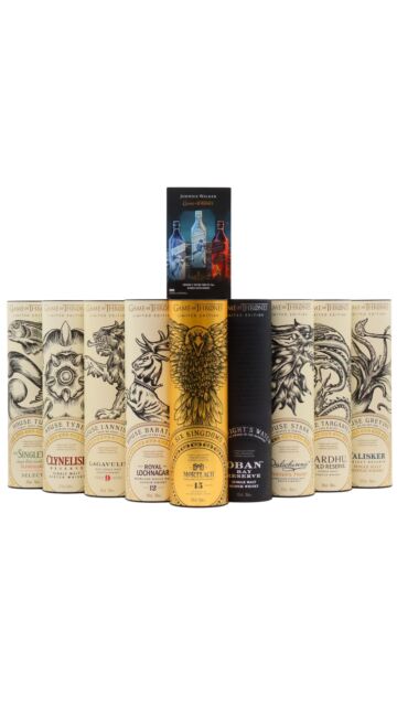 Game Of Thrones - Complete Collection & Miniature Tasting Pack Scotch Whisky Bundle
