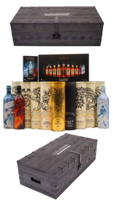Game Of Thrones - The Ultimate Collection & Wooden Display Chest Scotch Whisky Bundle