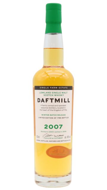 Daftmill - Winter Batch 2019 Release Single Malt Scotch 2007 12 year old Whisky