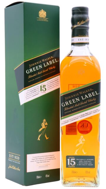 Johnnie Walker - Green Label Blended Scotch 15 year old Whisky