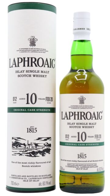 Laphroaig - Cask Strength Batch 012 Islay Single Malt Scotch 10 year old Whisky