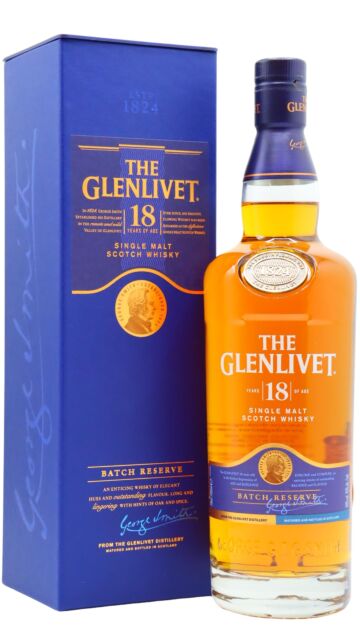 Glenlivet - Speyside Single Malt Scotch 18 year old Whisky