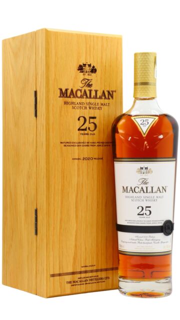 The Macallan - 2020 Release Sherry Oak Highland Single Malt Scotch 25 year old Whisky