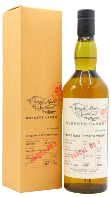 Benrinnes - Single Malts Of Scotland - Reserve Cask - Parcel #3 2007 13 year old Whisky