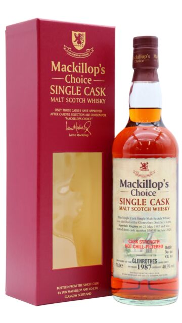 Glenrothes - Mackillop's Choice Single Cask #100088 1987 33 year old Whisky