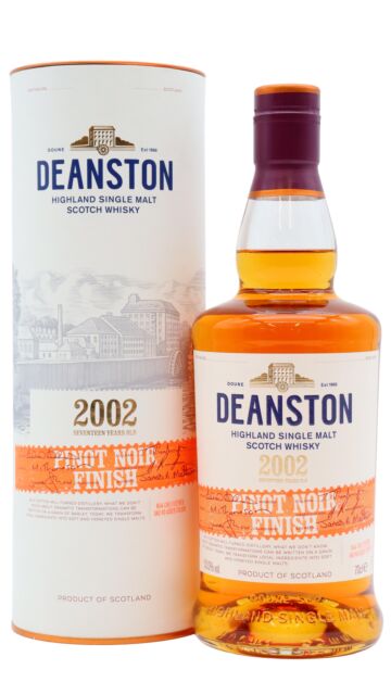 Deanston - Pinot Noir Cask Finish Highland Single Malt Scotch 2002 17 year old Whisky