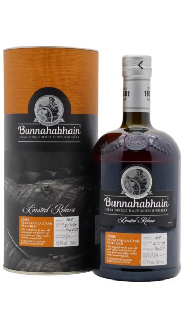 Bunnahabhain - Manzanilla Cask Finish Islay Single Malt Scotch 2008 11 year old Whisky