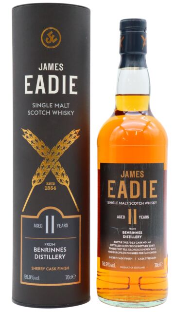 Benrinnes - James Eadie Oloroso Sherry Cask Finish Single Malt Scotch 2008 11 year old Whisky