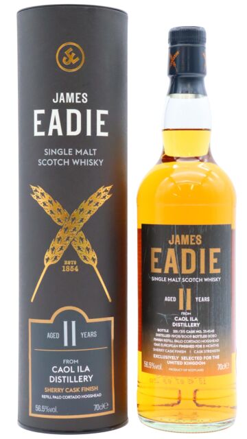 Caol Ila - James Eadie Palo Cortado Sherry Cask Finish Single Malt Scotch 2009 11 year old Whisky