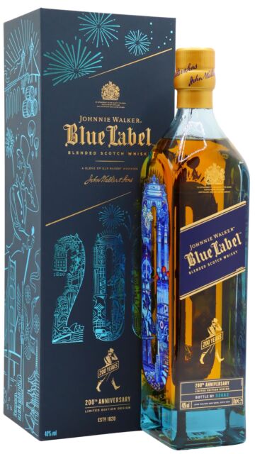 Johnnie Walker - Blue Label Candleblue 200th Anniversary Blended Scotch Whisky