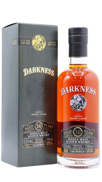 Balmenach - Darkness - Moscatel Sherry Cask Finish Single Malt Scotch 16 year old Whisky
