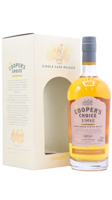 Girvan - Cooper's Choice - Single Bourbon Cask #133087 1992 26 year old Whisky