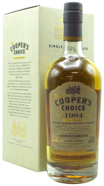 Cameronbridge - Cooper's Choice - Single Bourbon Cask #27682 1984 35 year old Whisky