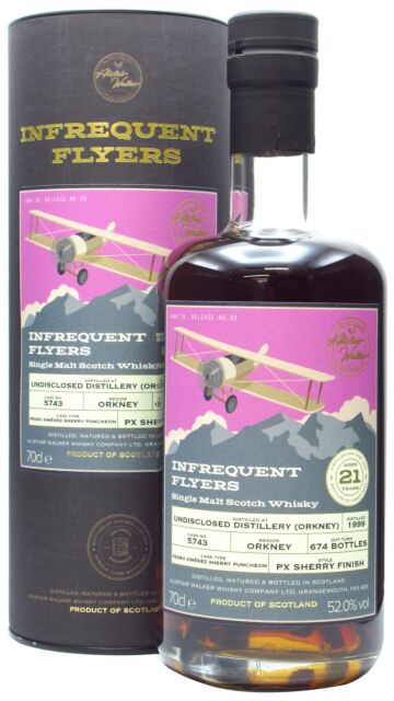 Undisclosed Orkney - Infrequent Flyers Single Pedro Ximenez Cask #5743 1999 21 year old Whisky