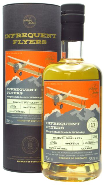 Braeval - Infrequent Flyers Single American Oak Cask #27768 2009 11 year old Whisky