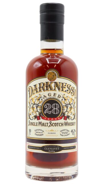 Glenlivet - Darkness - Oloroso Sherry Cask Finish Single Malt Scotch 1992 28 year old Whisky